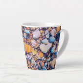 Tasse Latte Sea Shells et Pebbles (Angle droit)