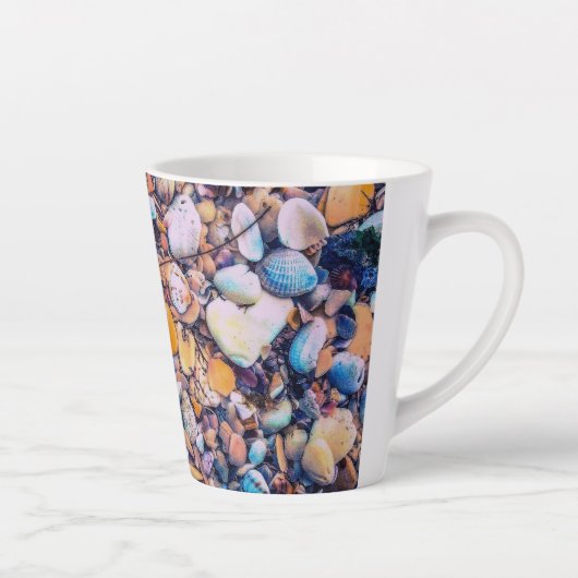 Tasse Latte Sea Shells et Pebbles (Droite)