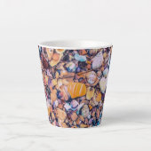 Tasse Latte Sea Shells et Pebbles (Devant)