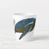 Tasse Latte Sea turtle cartoon (Devant)