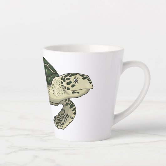 Tasse Latte Sea turtle cartoon (Droite)