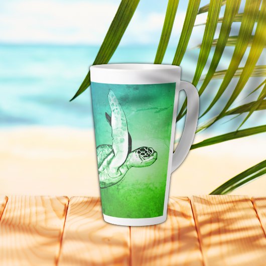 Tasse Latte Sea Turtle Spirit Animal Art original