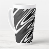 Tasse Latte seamless organic pattern design (Angle gauche)