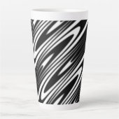 Tasse Latte seamless organic pattern design (Devant)
