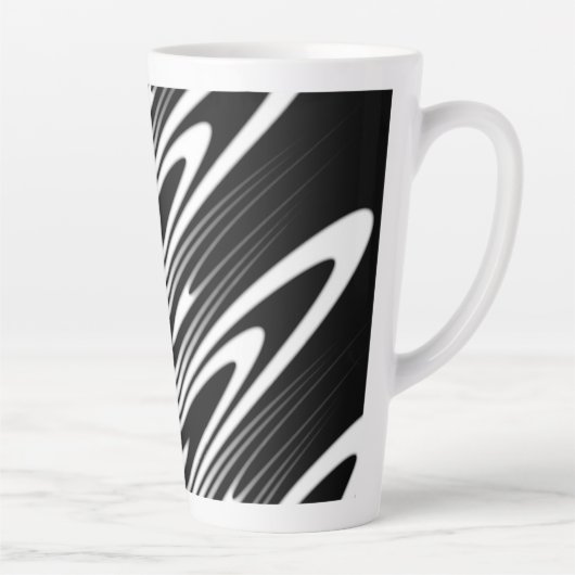 Tasse Latte seamless organic pattern design (Droite)
