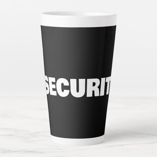 Tasse Latte Sécurité (Devant)