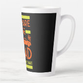 Tasse Latte Sécurité routière à bicyclette (Droite)