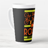 Tasse Latte Sécurité Routière à Vélo (Angle gauche)