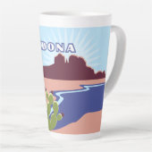 Tasse Latte Sedona, Arizona (Angle droit)