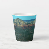 Tasse Latte Sedona et Coffee Pot Rock vus d'en haut (Devant)