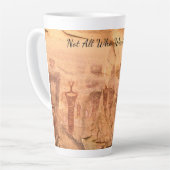 Tasse Latte Sego Canyon Rock Art Utah Pictograph (Angle gauche)