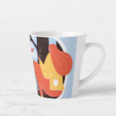 Tasse Latte Séjour Cosy Hygge Automne FolkArt Deco AJOUTER NOM (Droite)