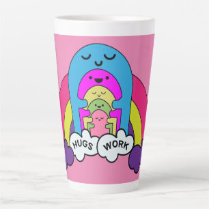 Tasse Latte Sensibilisation à la santé mentale Cute Hugs S