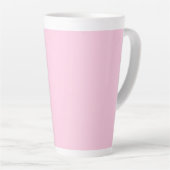 Tasse Latte Sensibilisation au cancer du sein clair rose solid (Angle droit)