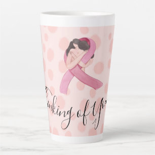Tasse Latte Sensibilisation au cancer du sein Ruban rose pensa