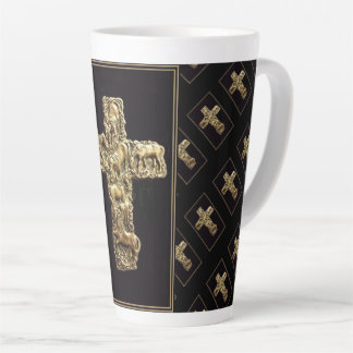 Tasse Latte Sept Chevaux traversent une grande boue latte