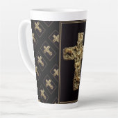 Tasse Latte Sept Chevaux traversent une grande boue latte (Angle gauche)