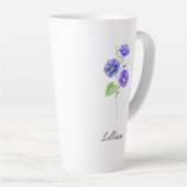 Tasse Latte Septembre Mois de naissance Fleur Matin Gloire (Angle droit)