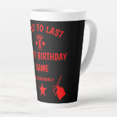 Tasse Latte Septuagénaire 70e fête d'anniversaire (Angle droit)