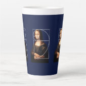 Tasse Latte Séquence Leonardo da Vinci Mona Lisa Fibonacci (Devant)