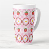 Tasse Latte Sérénade aux fraises (Angle droit)