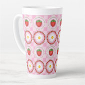 Tasse Latte Sérénade aux fraises (Angle gauche)