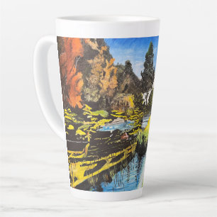 Tasse Latte Serene Brook, par Gary Poling