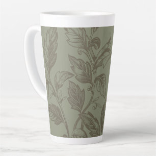 Tasse Latte Serene Sage Green   État botanique gras feuillet