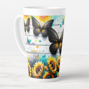 Tasse Latte Sérénité des tournesols