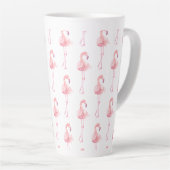 Tasse Latte Série Flamant Tendre Design 2 (Angle droit)