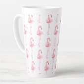 Tasse Latte Série Flamant Tendre Design 2 (Angle gauche)
