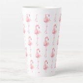 Tasse Latte Série Flamant Tendre Design 2 (Devant)