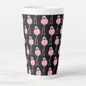 Tasse Latte Série Flamant Tendre Design 3 (Devant)