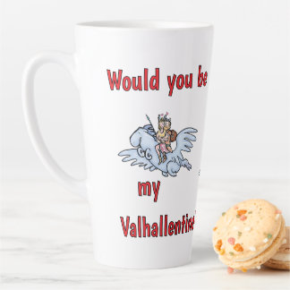 Tasse Latte Seriez-vous mon Valhallentine ?