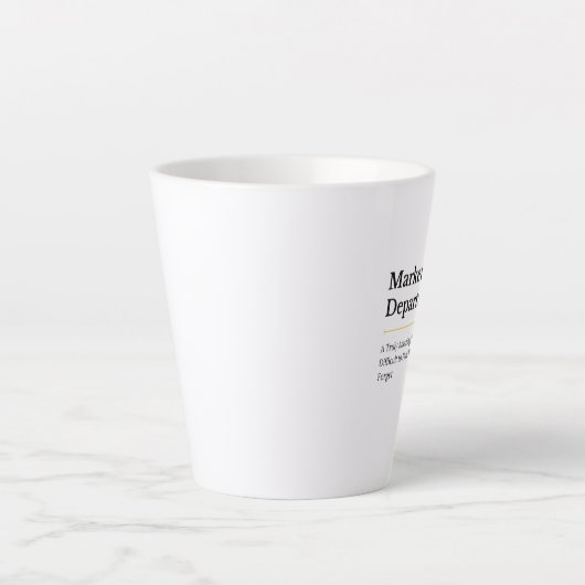 Tasse Latte Service Marketing (Devant)