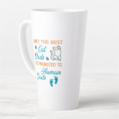 Tasse Latte Seuls Les Meilleurs Dads De Chat Sont Promus Aux D (Angle gauche)