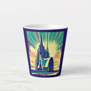 Tasse Latte SF Église futuriste 3