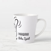 Tasse Latte Shaka du nom et de l'emplacement personnalisés (Droite)