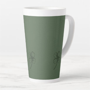 Tasse Latte Shamrock élégant