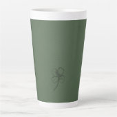 Tasse Latte Shamrock élégant (Devant)
