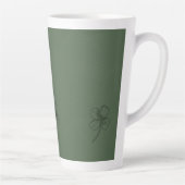 Tasse Latte Shamrock élégant (Droite)