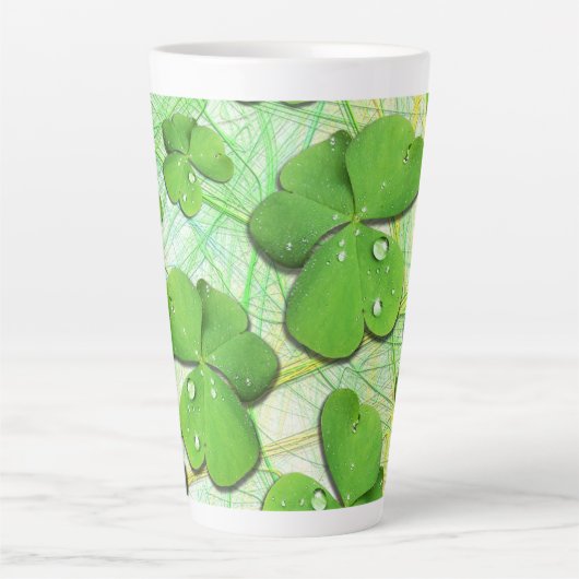 Tasse Latte Shamrock vert St Patrick iPhone 5 Coque-Mate (Devant)