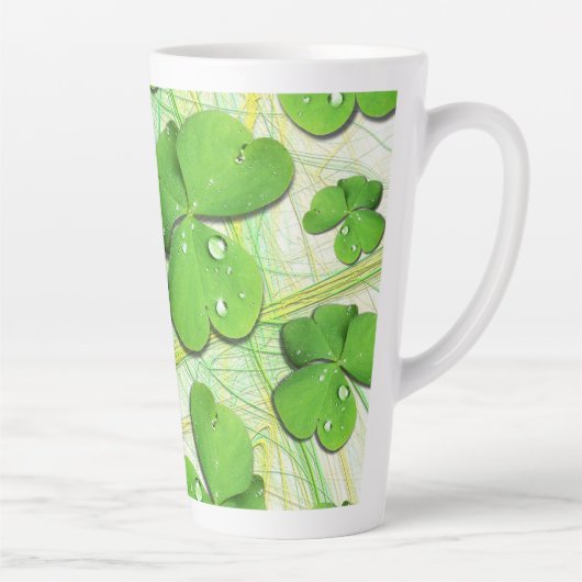 Tasse Latte Shamrock vert St Patrick iPhone 5 Coque-Mate (Droite)