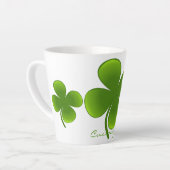 Tasse Latte Shamrocks de la Saint Patrick Thunder_Cove (Angle gauche)