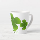 Tasse Latte Shamrocks de la Saint Patrick Thunder_Cove (Angle droit)