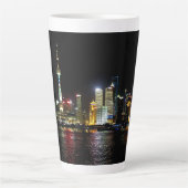 Tasse Latte Shanghai la nuit (Devant)