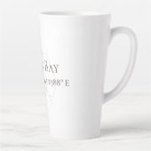 Tasse Latte Shark Bay Australie Latitude & Longitude (Droite)