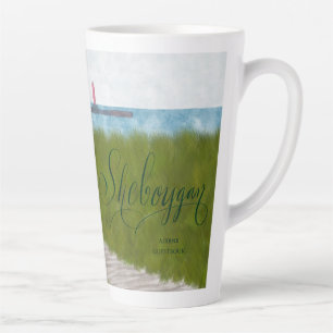 Tasse Latte Sheboygan, Wisconsin (journal assorti disponible)