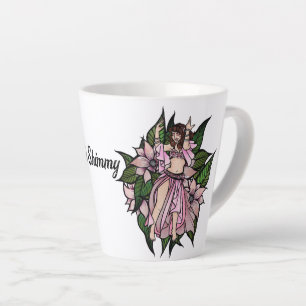 Tasse Latte Shimmy, danseuse du ventre rose