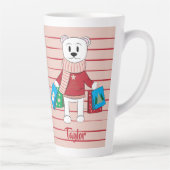 Tasse Latte Shopping Polar Bear Holiday Latmog (Droite)
